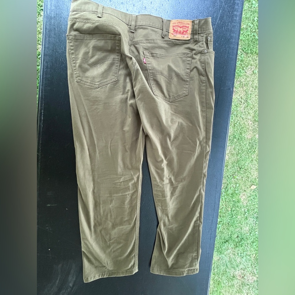 Levi's Green Chino Pants Classic Straight-Leg